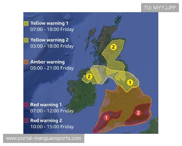 英国气象局发布黄色预警,本周末多场英超赛事可能因强风天气延期。 英国气象局发布黄色预警,本周末多场英超赛事可能因强风天气延期。